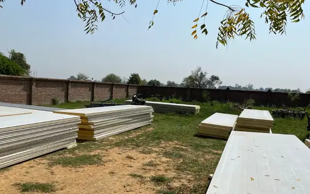 PPGL PUF panels on a MushroomWale site