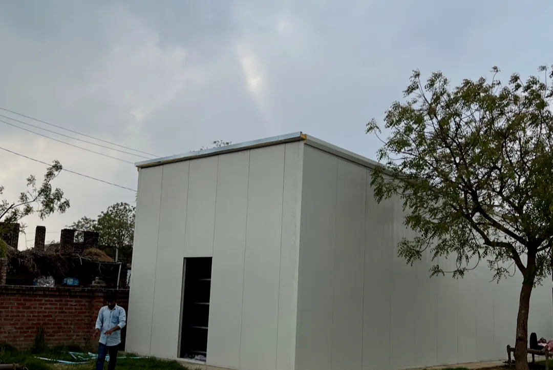 A finished MushroomWale PPGL PUF block on a client site